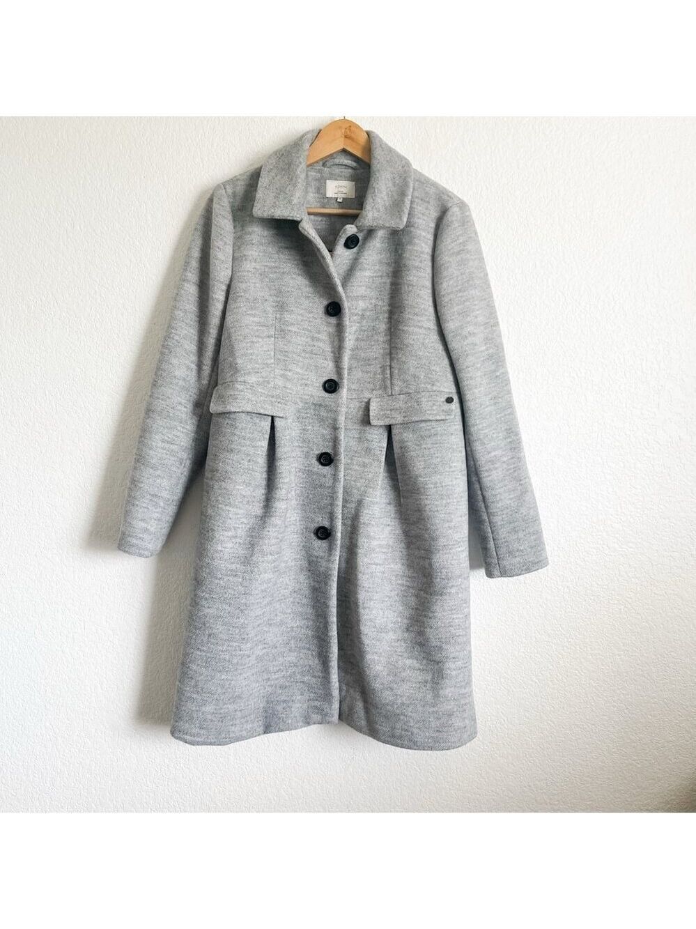 Nümph Size 38 Grey Long Winter Coat Feminine